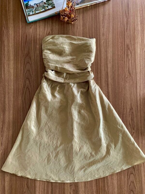 Vestido Festa Dourado