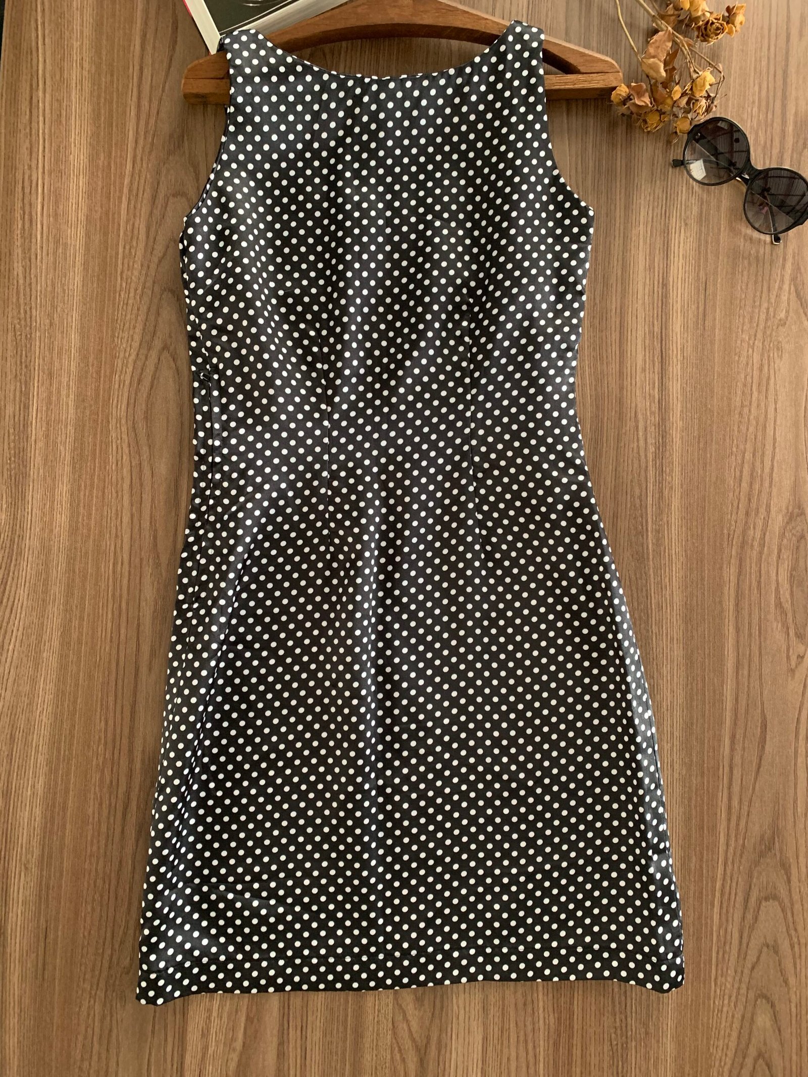Vestido Cetim Estampa Poá - Imagem 3