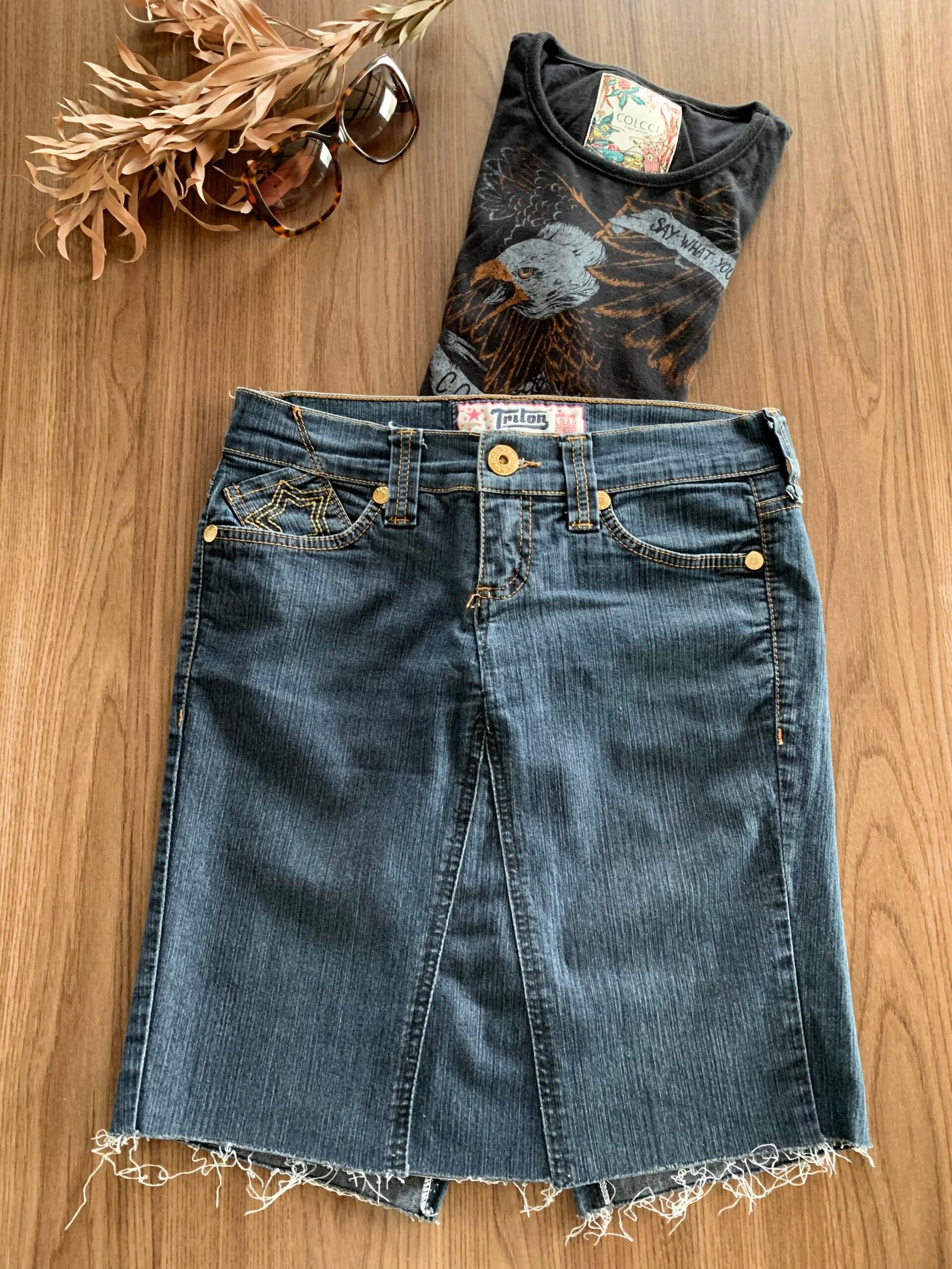 Saia Jeans Triton Reta