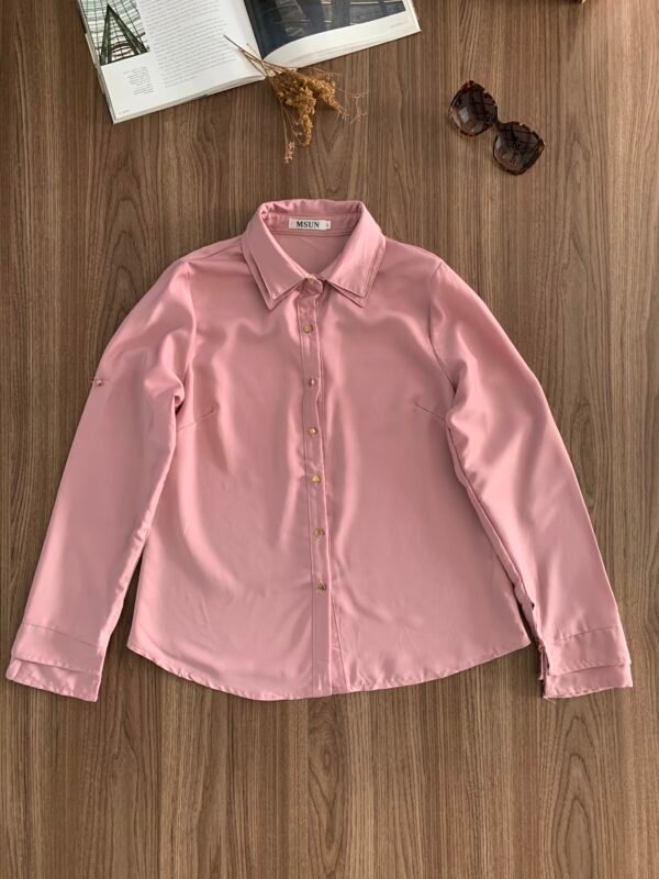 Camisa Manga Longa Acetinada